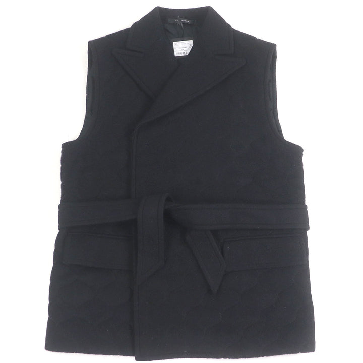 Pristine TAGLIATORE Best SMART Belted Quilting black polyester mens 46