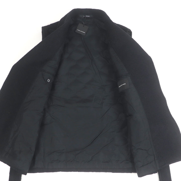 Pristine TAGLIATORE Best SMART Belted Quilting black polyester mens 46