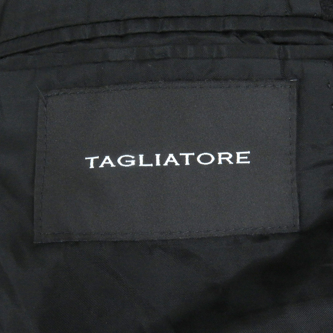 Pristine TAGLIATORE Best SMART Belted Quilting black polyester mens 46