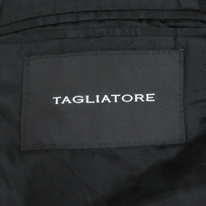 Pristine TAGLIATORE Best SMART Belted Quilting black polyester mens 46