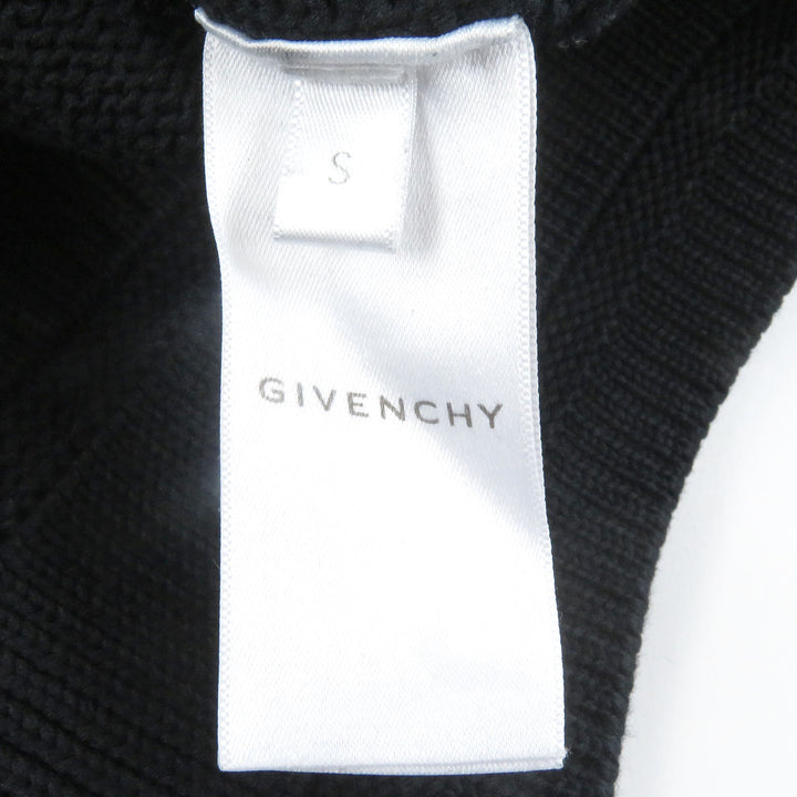 Great GIVENCHY sweater 4G logo long sleeve knit black cotton mens S BM90G9401M