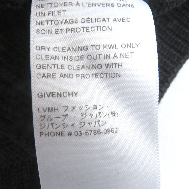 素晴らしい GIVENCHY セーター 4G ロゴ 長袖 ニット ブラック コットン メンズ S BM90G9401M