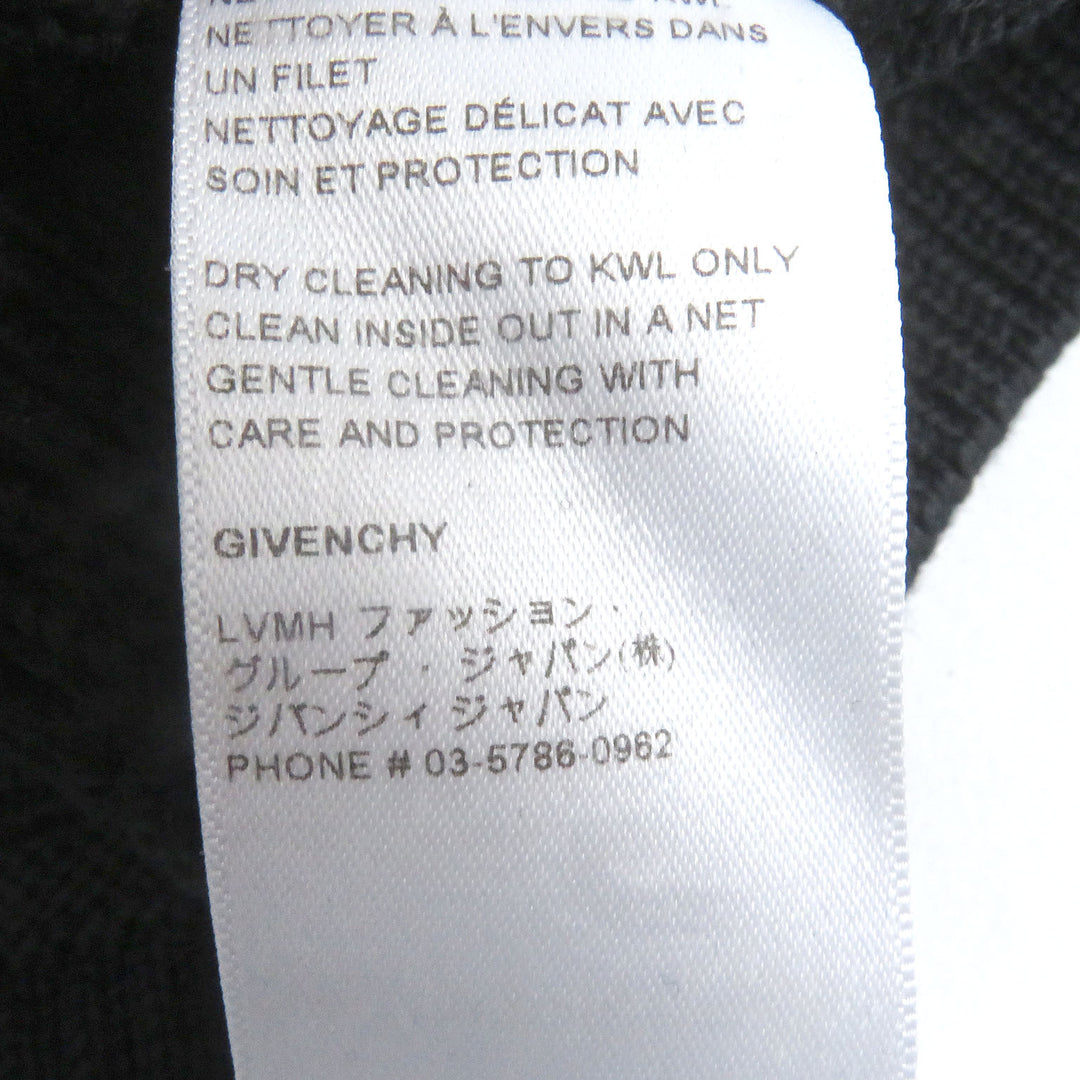 Great GIVENCHY sweater 4G logo long sleeve knit black cotton mens S BM90G9401M