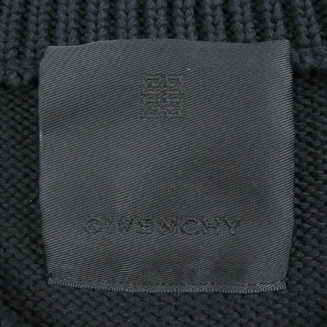 素晴らしい GIVENCHY セーター 4G ロゴ 長袖 ニット ブラック コットン メンズ S BM90G9401M