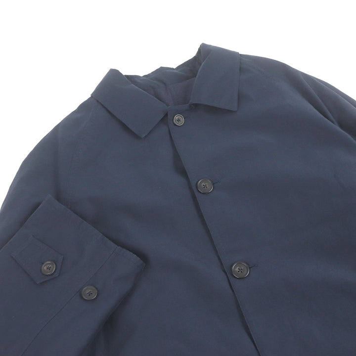 Great BERLUTI coat Calligraphy Scritto Reversible Stand Collar night blue 52