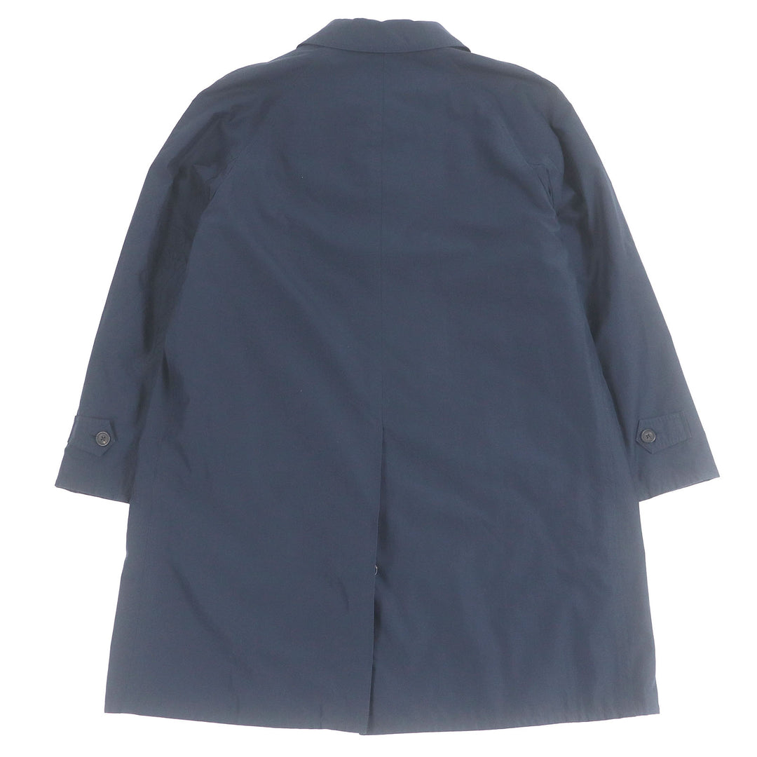 Great BERLUTI coat Calligraphy Scritto Reversible Stand Collar night blue 52