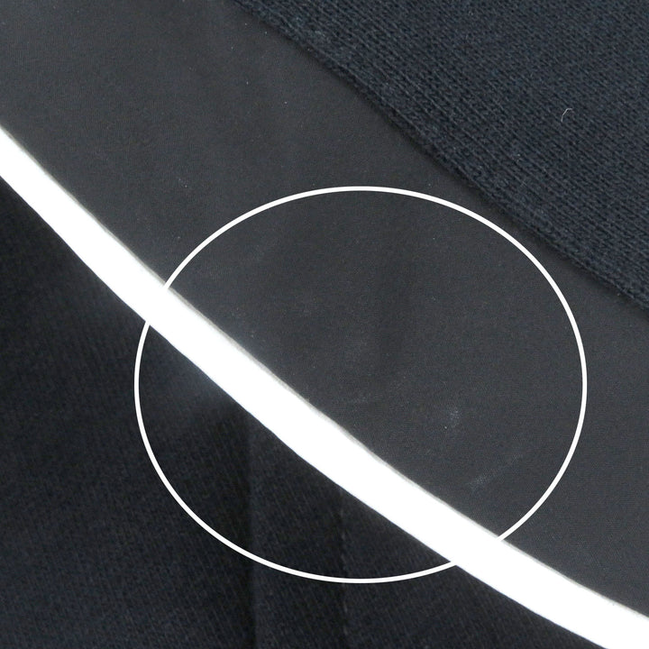 Excellent HERMES hoodie Run H fleece lining, H logo zip Navy cotton mens S