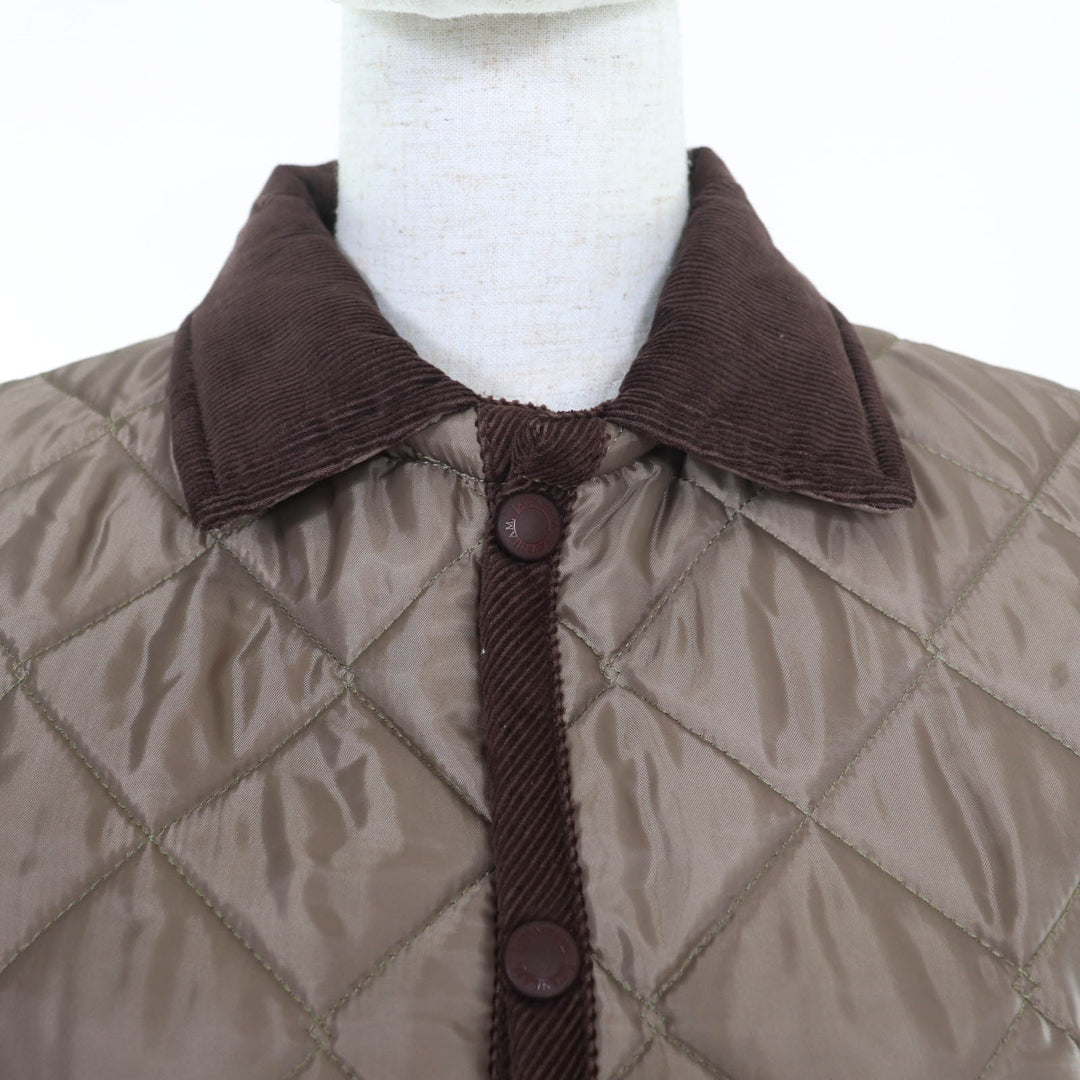Excellent LAVENHAM Jacket Brown polyester Women 38 CO1O 2YA