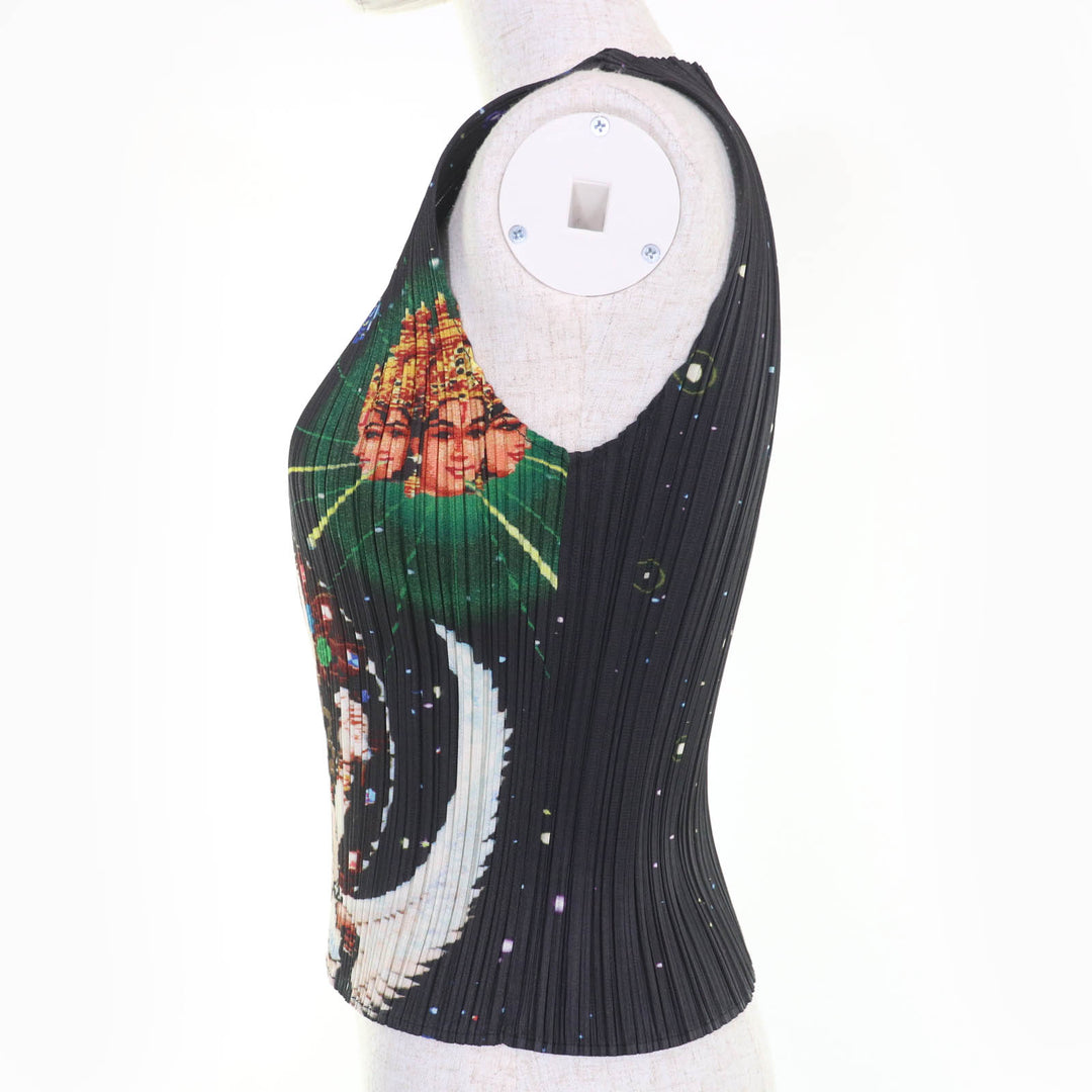 Excellent PLEATS PLEASE T-shirt Tadanori Yokoo Collaboration MillenniumKrishna 3