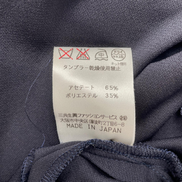 素晴らしいLEONARD FASHIONジャケットフローラルプリントシャツロゴボタン付きネイビーレディース181550