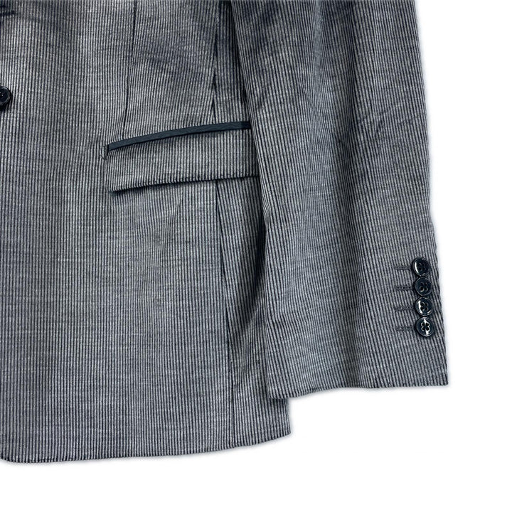 Excellent DOLCE&GABBANA tailored jacket Narrow Lapel Single gray cotton mens 44