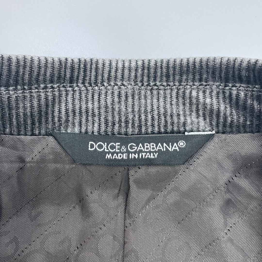 Excellent DOLCE&GABBANA tailored jacket Narrow Lapel Single gray cotton mens 44