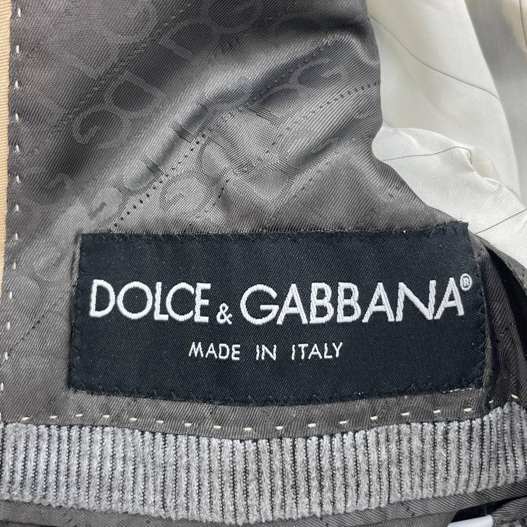Excellent DOLCE&GABBANA tailored jacket Narrow Lapel Single gray cotton mens 44