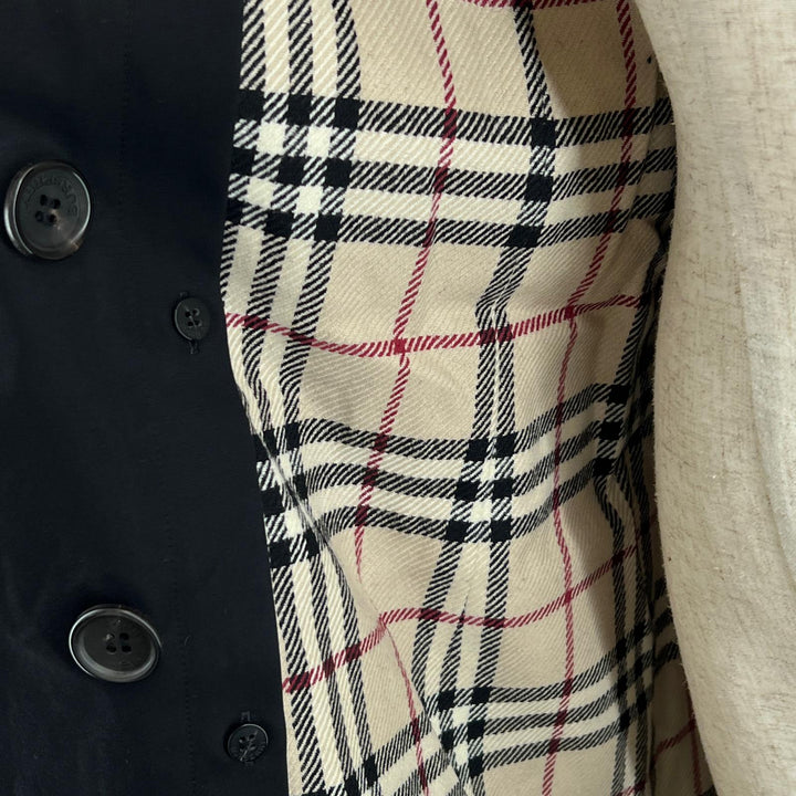 Very Good BURBERRY LONDON trench coat Nova check lining included black Women 46