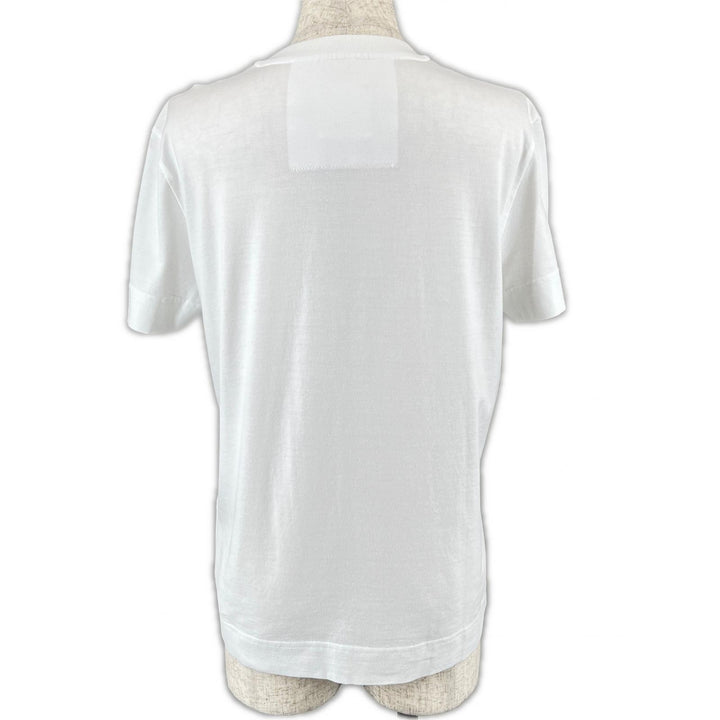 素晴らしい GIVENCHY 半袖Tシャツ クルーネック 花柄 ホワイト コットン レディース S BW70AS3YP7