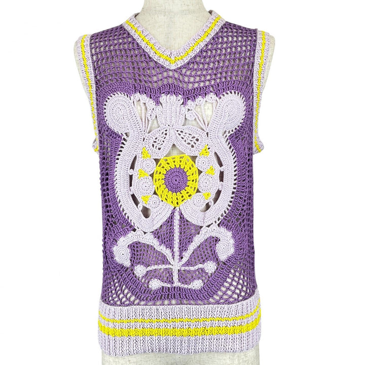 Pristine PATOU Best Handmade Crochet purple cotton Women S KN05180335035