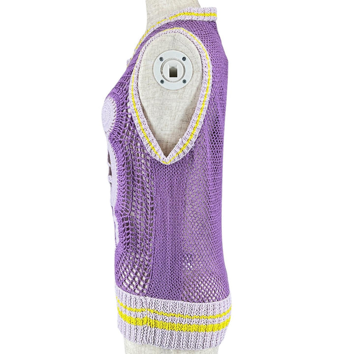 Pristine PATOU Best Handmade Crochet purple cotton Women S KN05180335035