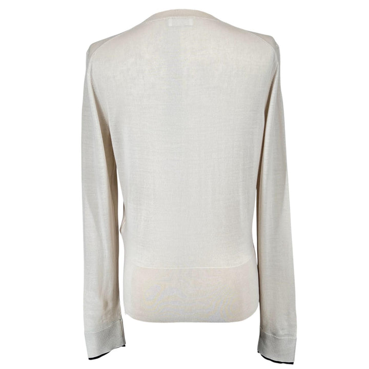 Great Salvatore Ferragamo cardigan Gancini embroidered pink beige wool Women S