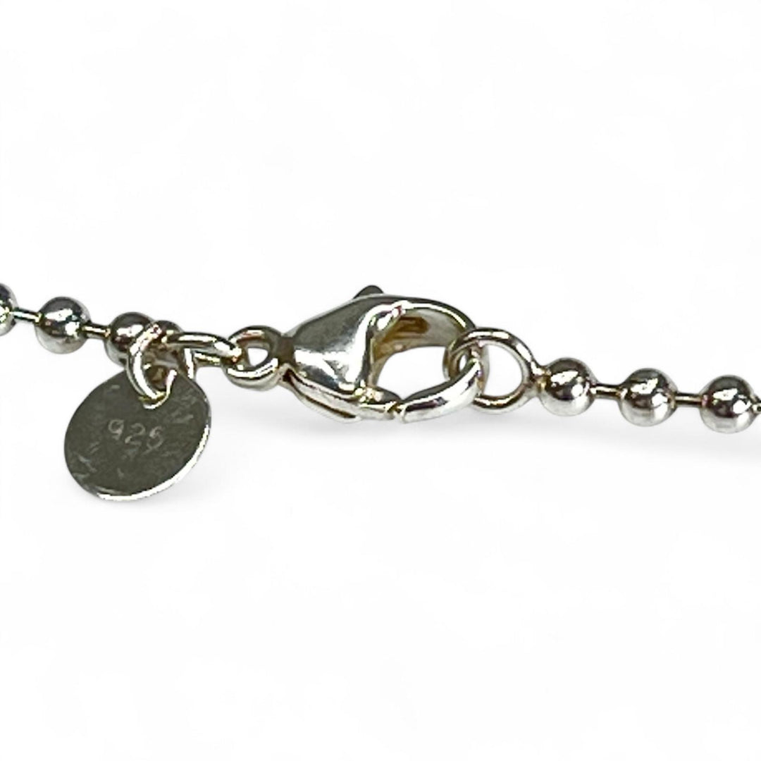 Excellent TIFFANY&Co. Necklace Oval Tag Long Silver SV925 Women