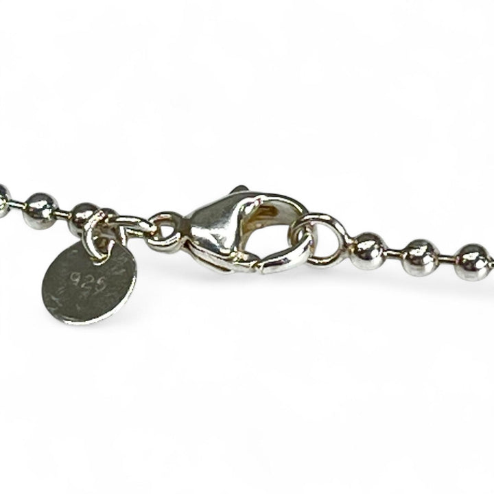 Excellent TIFFANY&Co. Necklace Oval Tag Long Silver SV925 Women