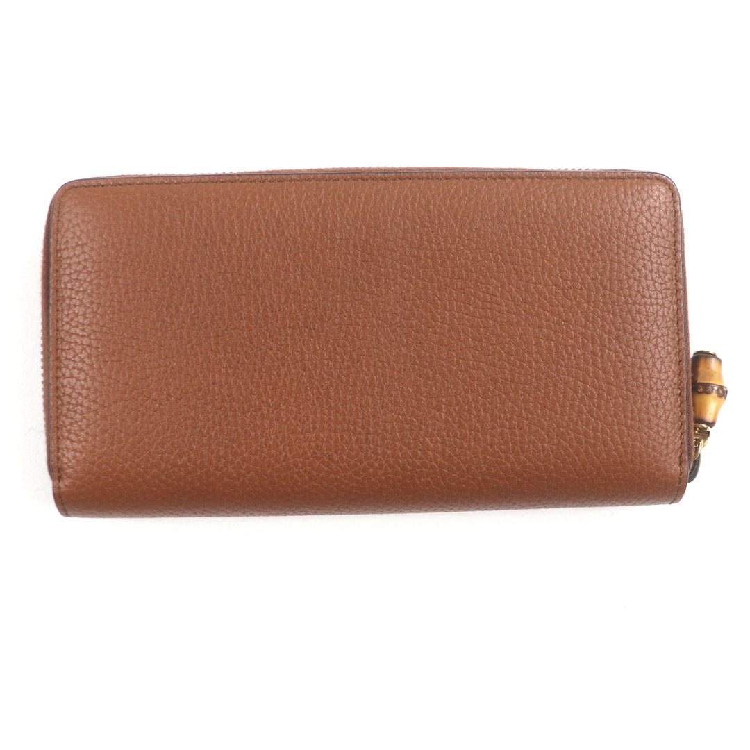 新品 GUCCI 財布 バンブー GGマーモント ブラウンレザー メンズ 739499