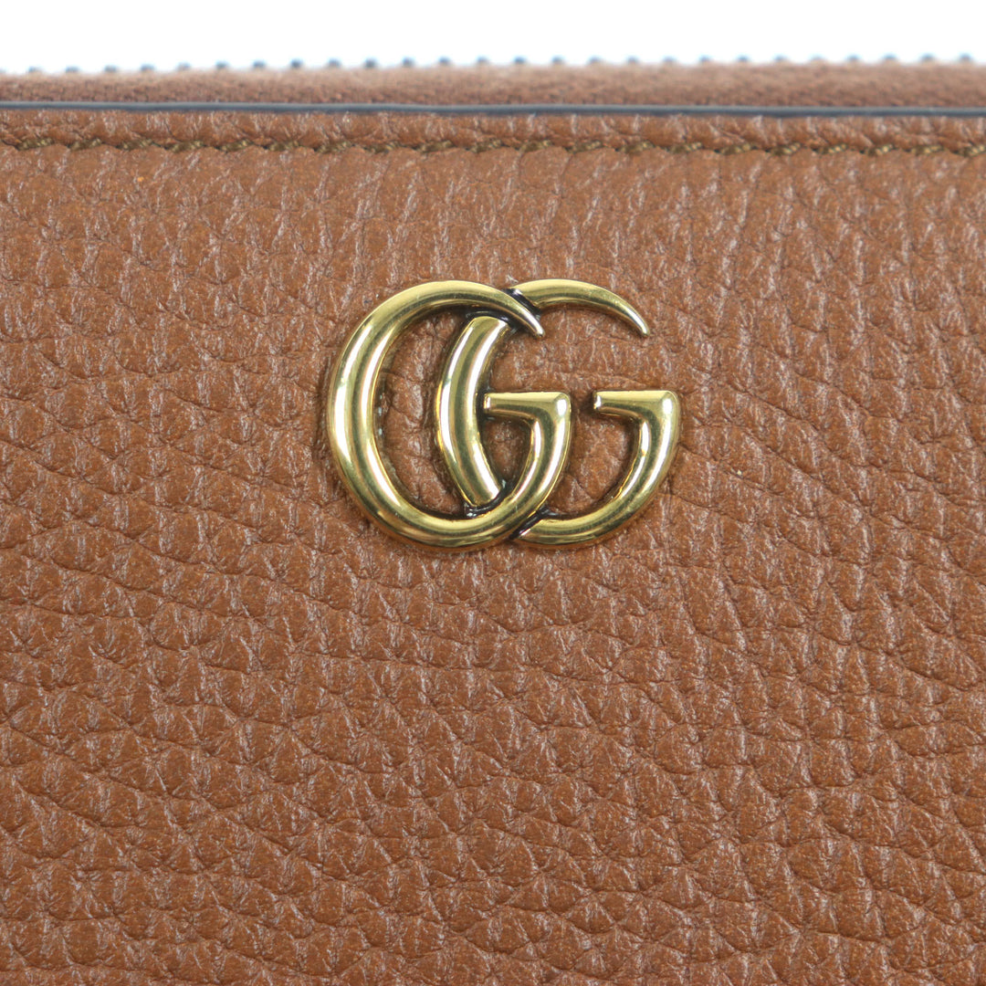 新品 GUCCI 財布 バンブー GGマーモント ブラウンレザー メンズ 739499