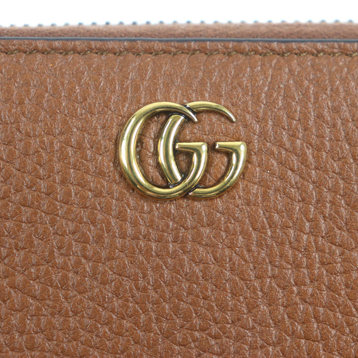 新品 GUCCI 財布 バンブー GGマーモント ブラウンレザー メンズ 739499
