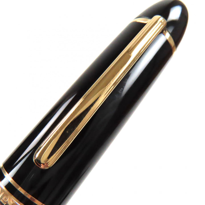 モンブラン 万年筆 マイスターシュテュック 149 ホワイトスター ブラックゴールド 18K メンズ