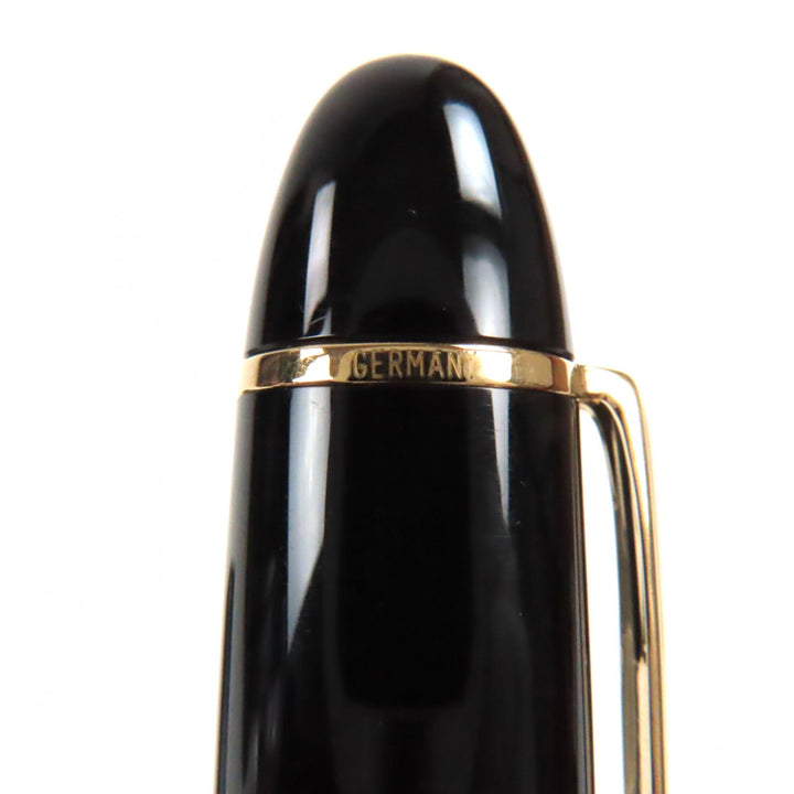 Excellent MONTBLANC fountain pen Meisterstck 149 white star Black gold 18K mens