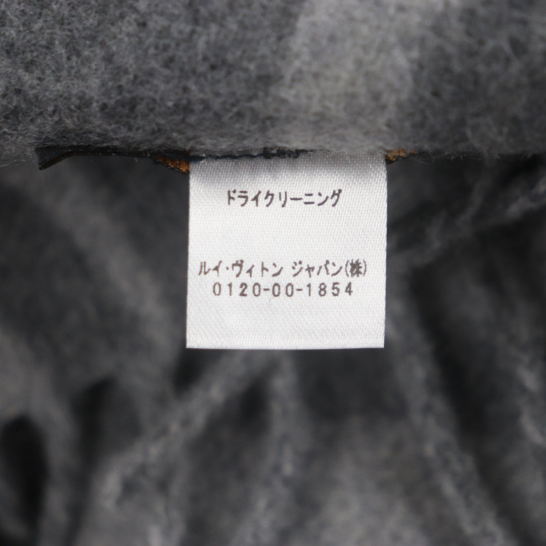 ルイ・ヴィトン スカーフ エシャルプ イヤーマフ グレー カシミア メンズ R96950 美品