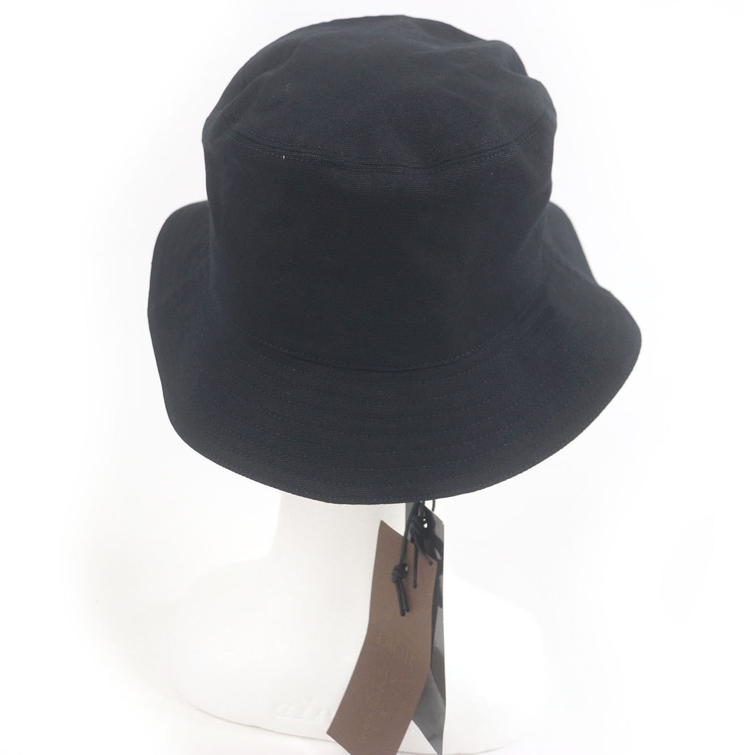 Pristine DIOR×Cactus Jack hat Travis Scott black cotton mens M 033C906U4511