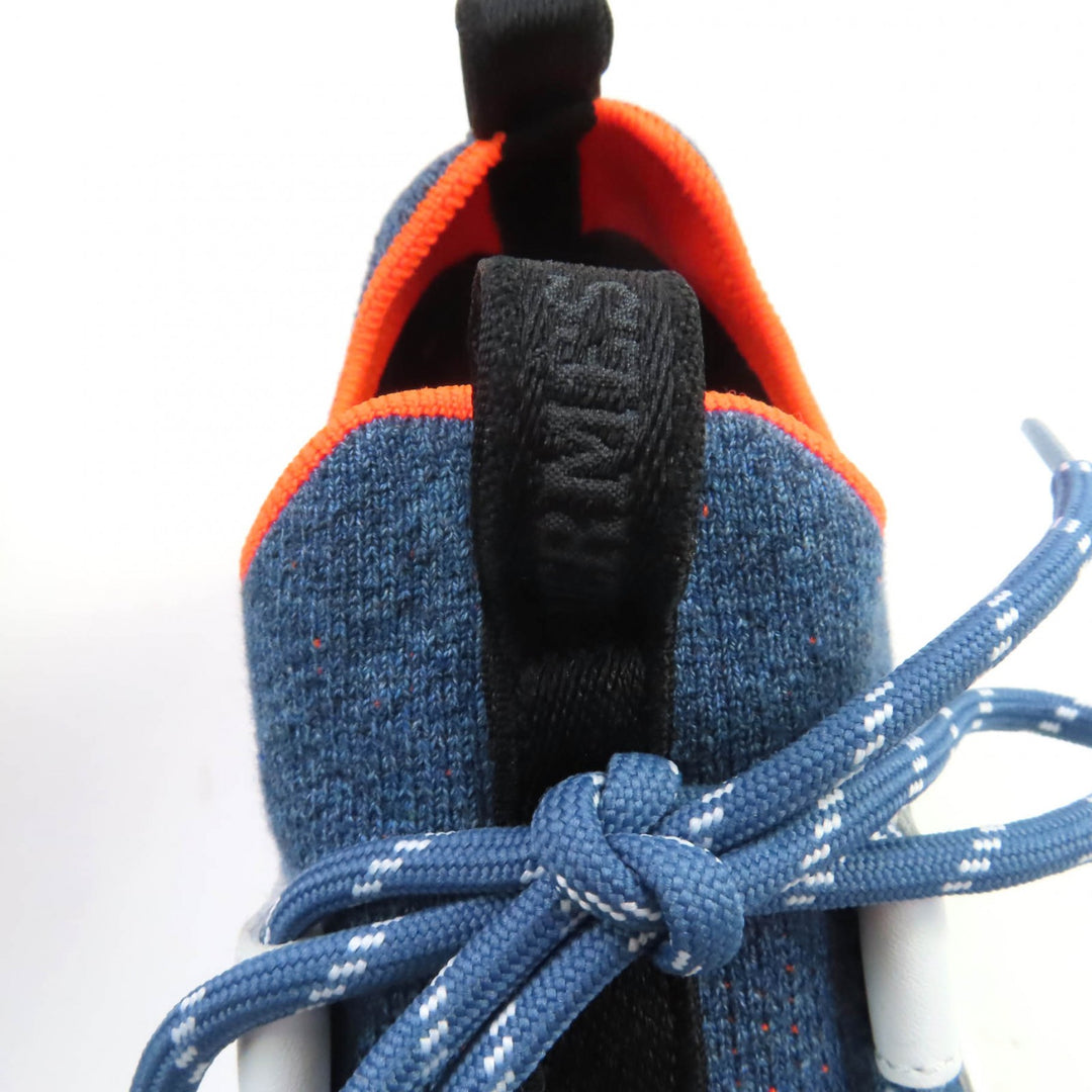 HERMES スニーカー デュエル ロゴデザイン レースアップ レザー インディゴ レディース 37