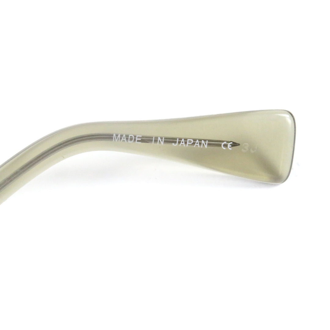 Excellent 金子眼鏡 sunglasses Oval Gunmetal Clear Brown mens KVS-30