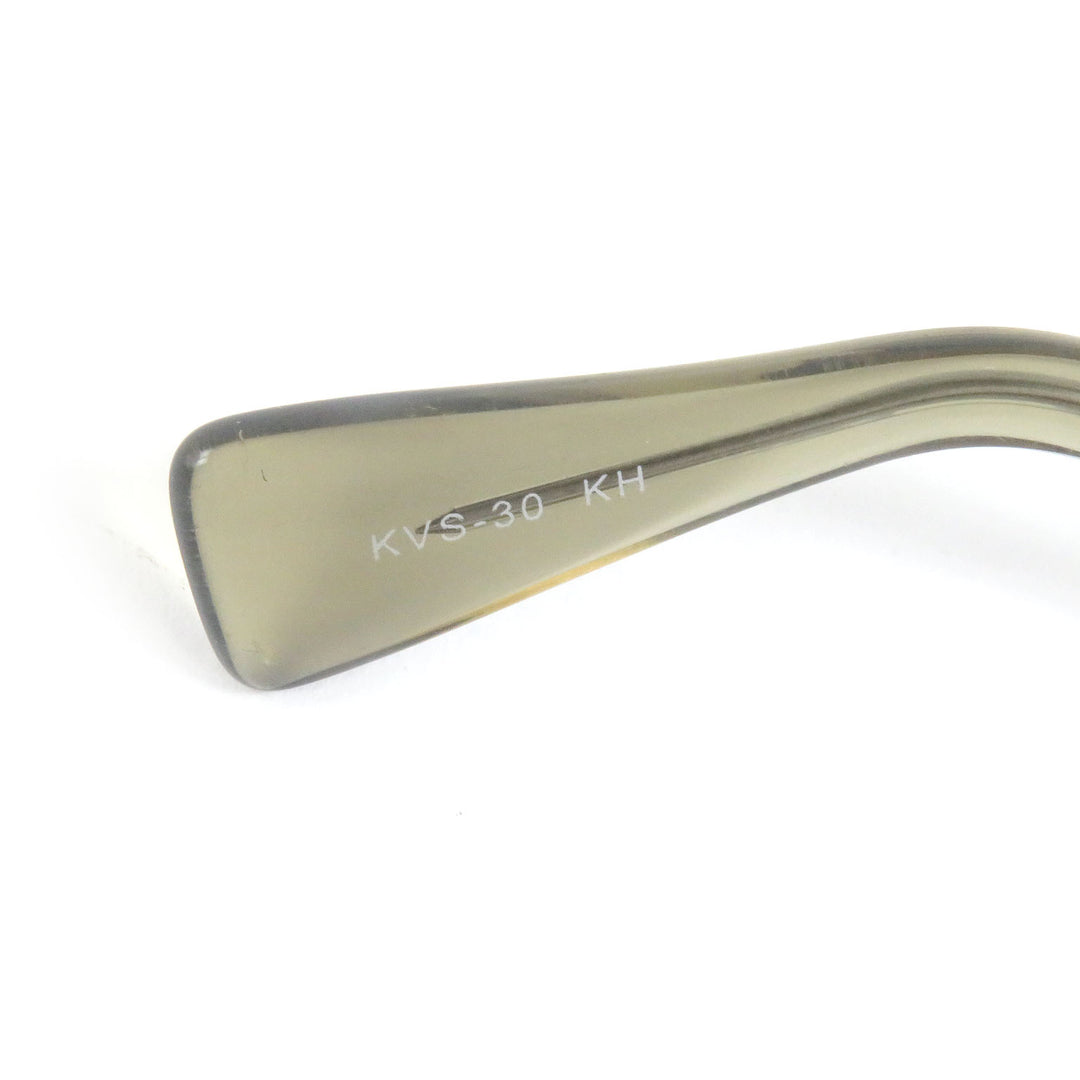 Excellent 金子眼鏡 sunglasses Oval Gunmetal Clear Brown mens KVS-30