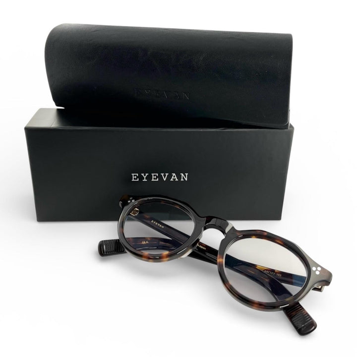 Excellent EYEVAN sunglasses MASON Tortoiseshell pattern eyewear glasses Brown