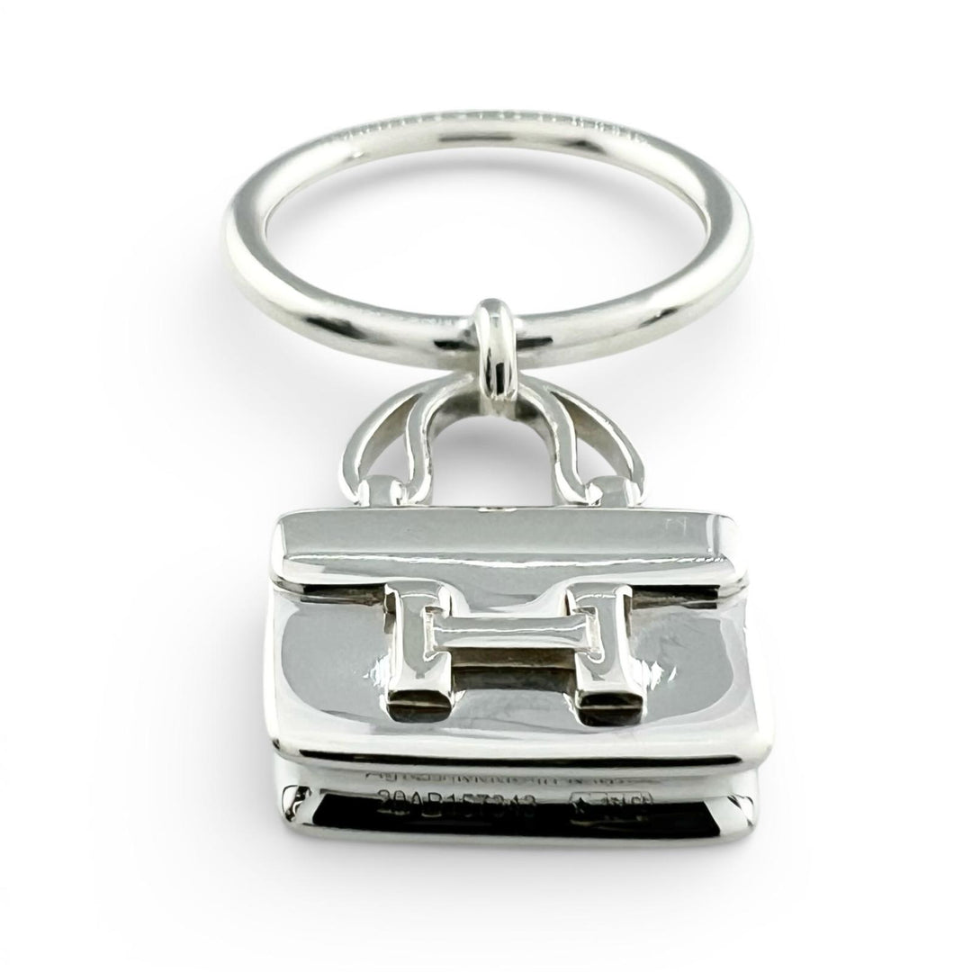 Excellent HERMES Ring Amulet Constance Silver AG925 Women 52