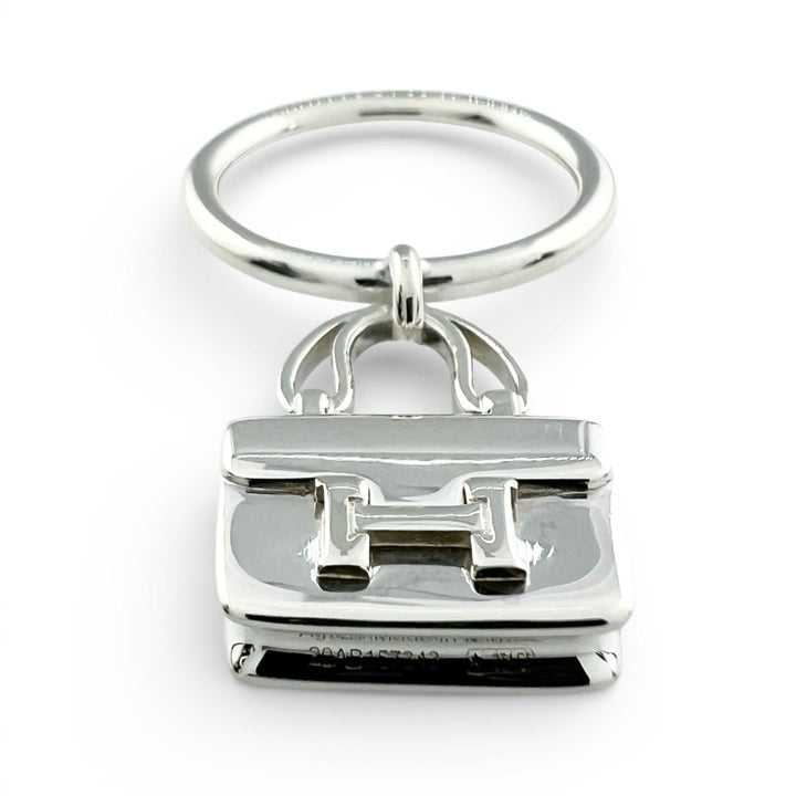 Excellent HERMES Ring Amulet Constance Silver AG925 Women 52