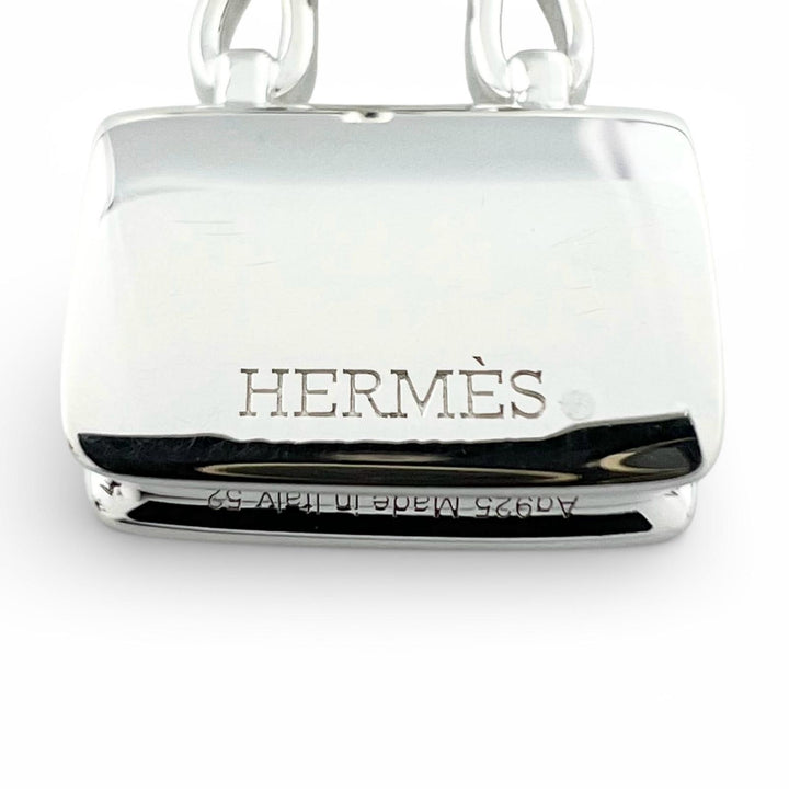 Excellent HERMES Ring Amulet Constance Silver AG925 Women 52