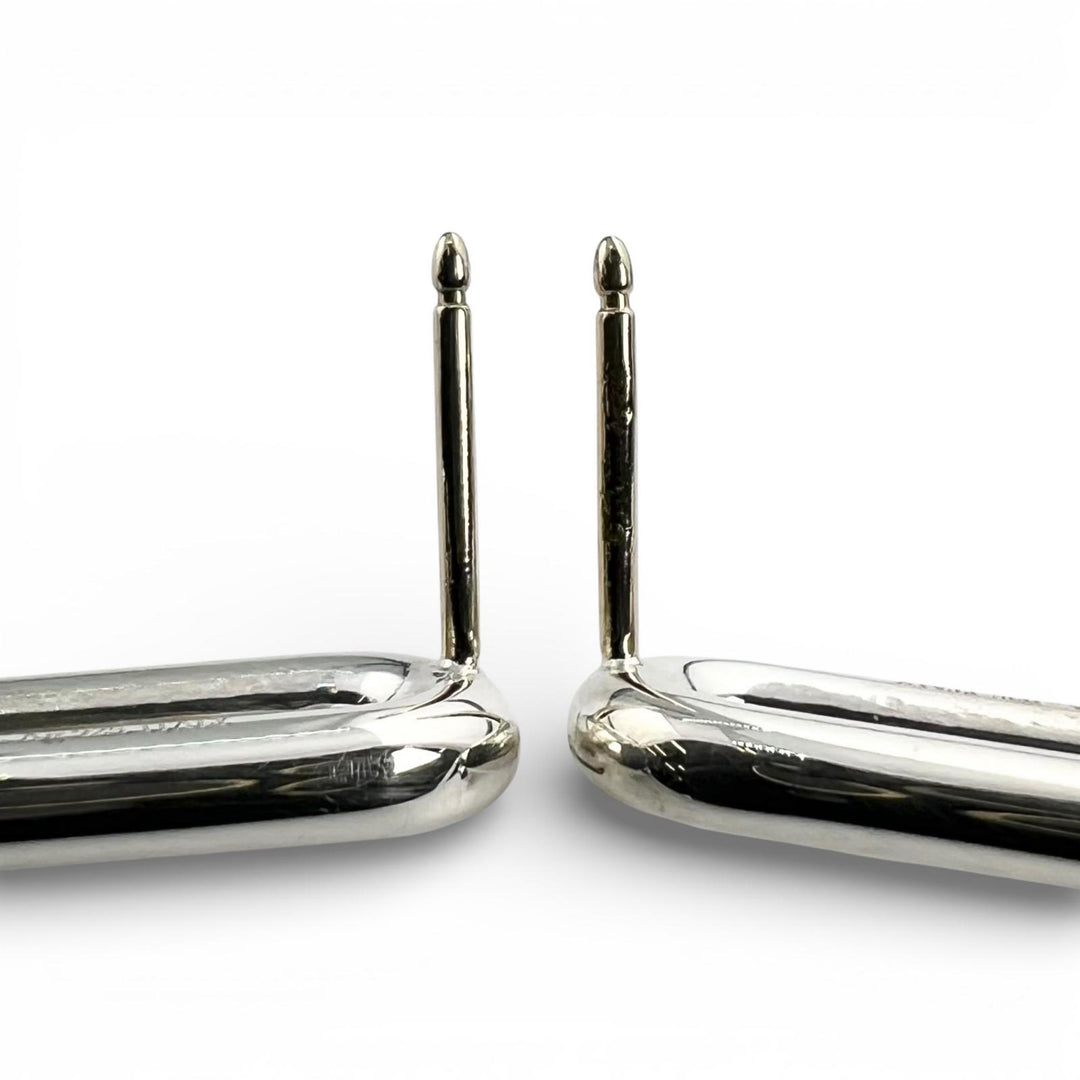 Great TIFFANY&Co. Pierce Hardware double long link Silver AG925 Women