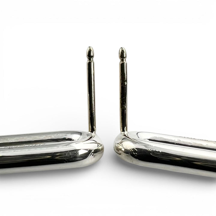 Great TIFFANY&Co. Pierce Hardware double long link Silver AG925 Women
