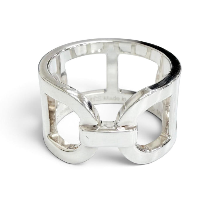 Great HERMES Ring ring Everchaine d'Ancre Ring Silver AG925 Women 50