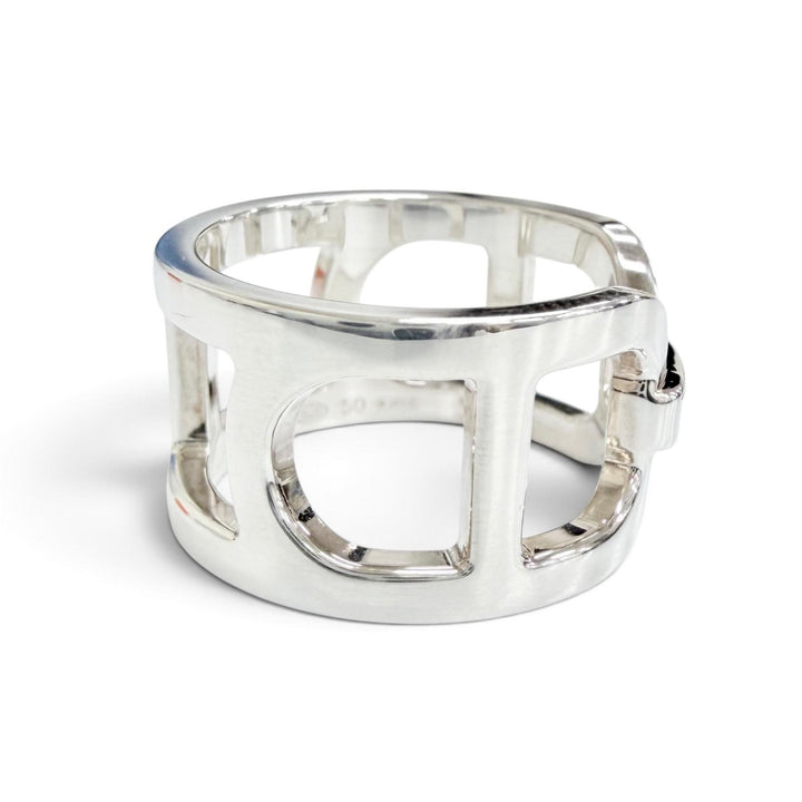 Great HERMES Ring ring Everchaine d'Ancre Ring Silver AG925 Women 50