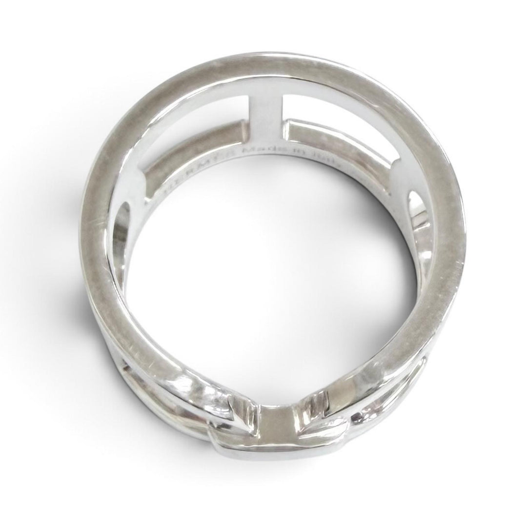Great HERMES Ring ring Everchaine d'Ancre Ring Silver AG925 Women 50