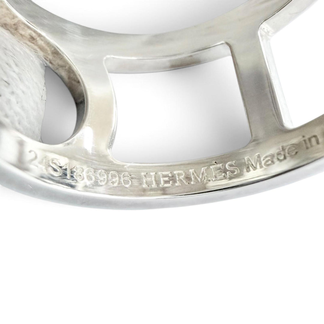 Great HERMES Ring ring Everchaine d'Ancre Ring Silver AG925 Women 50
