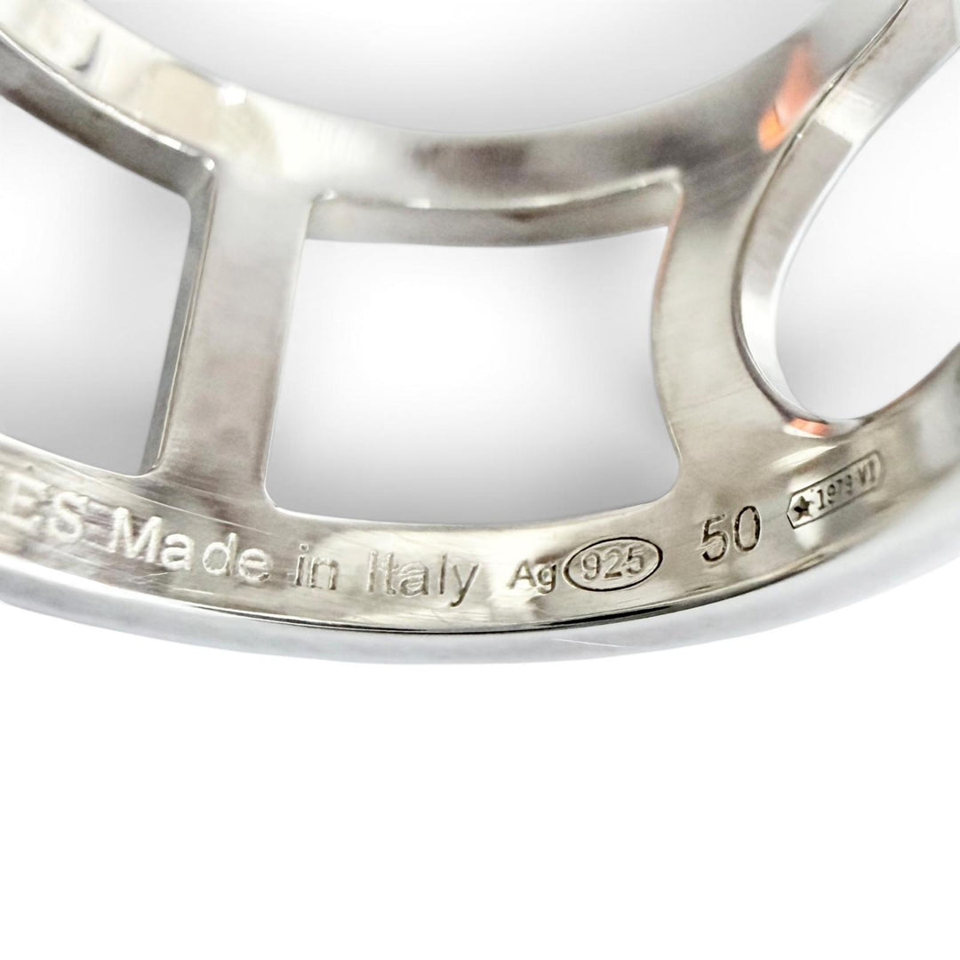 Great HERMES Ring ring Everchaine d'Ancre Ring Silver AG925 Women 50