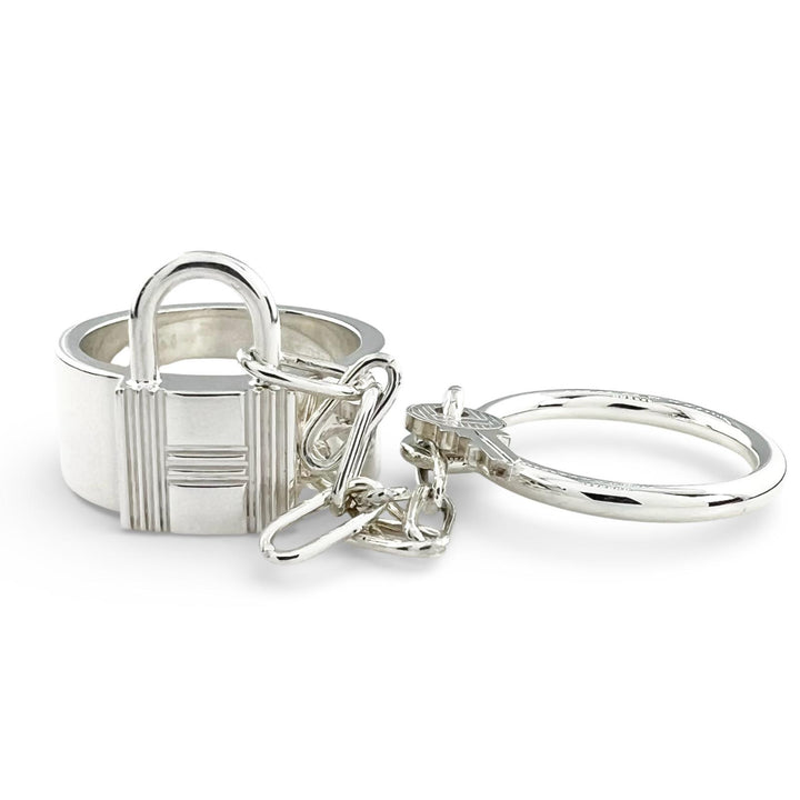 Great HERMES Ring Alpha Kelly Double Ring Silver AG925 Women