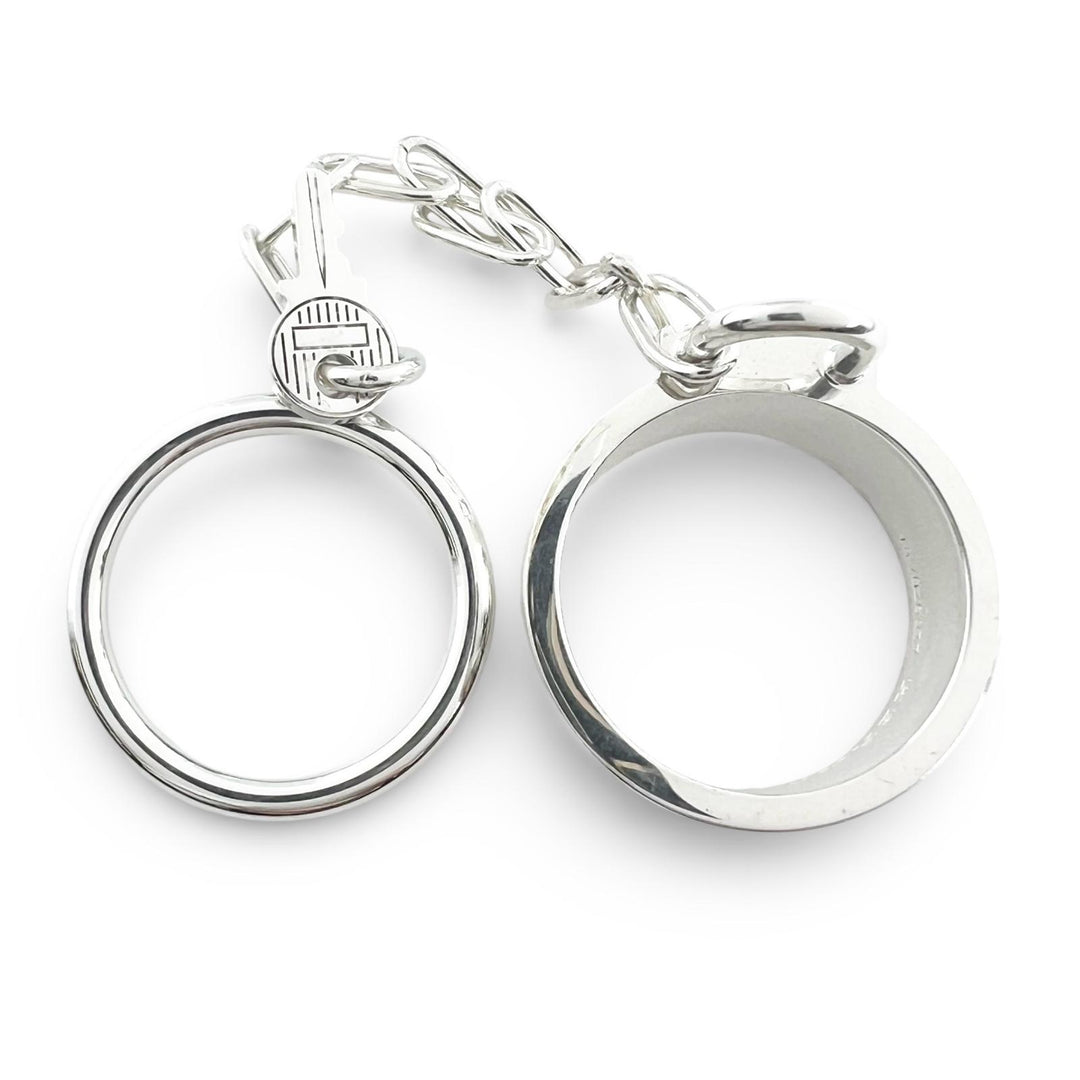 Great HERMES Ring Alpha Kelly Double Ring Silver AG925 Women