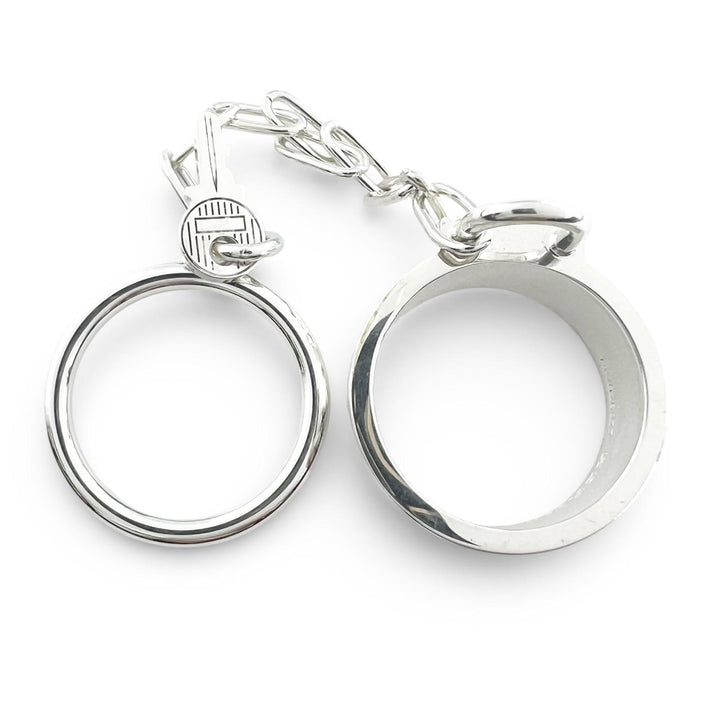 Great HERMES Ring Alpha Kelly Double Ring Silver AG925 Women