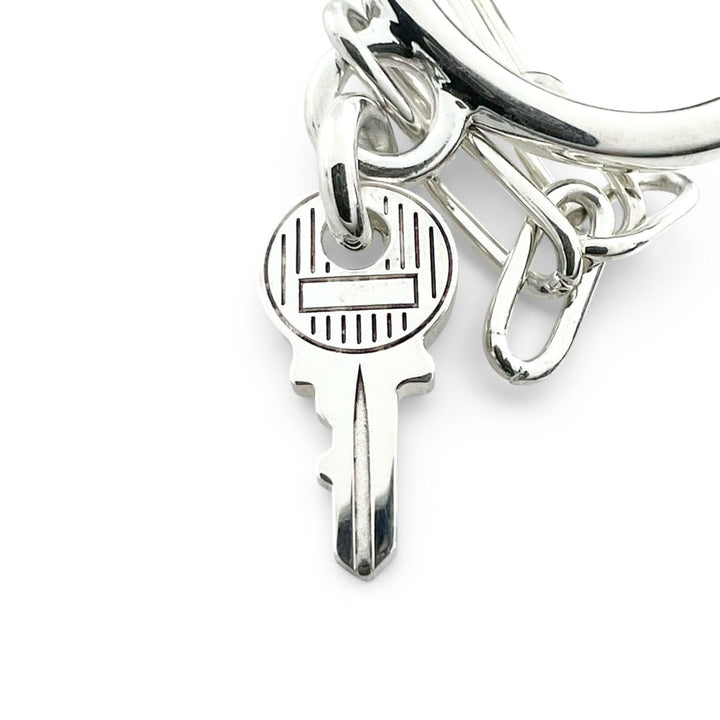 Great HERMES Ring Alpha Kelly Double Ring Silver AG925 Women