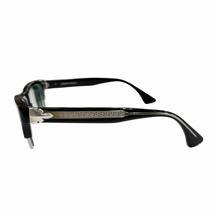 Very Good CHROME HEARTS Glasses MINGUS-A Flare Knee Color Lenses black 925 mens